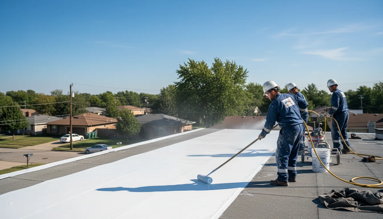 Commercial roof coating in Harvey, IL near me